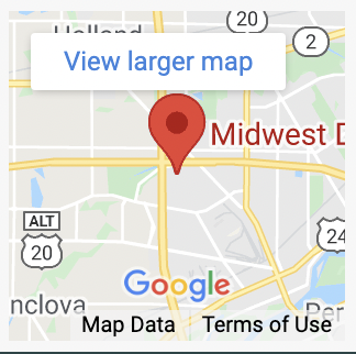 Midwest Detox Center Map