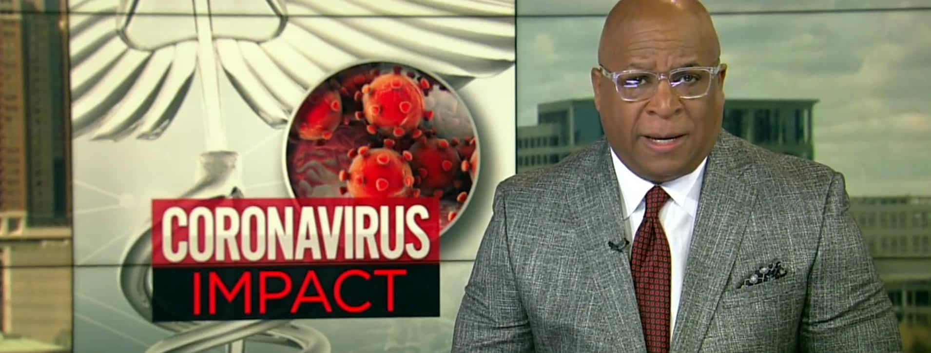 Pandemic-Poses-Challenges news cast of coronavirus pandemic