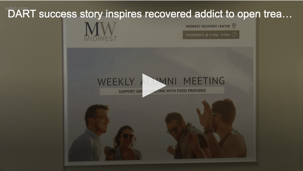 screenshot of midwest detox center weekly alumni meeting