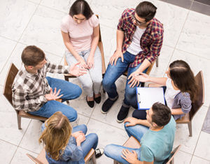 Group Therapy Program in oh sitting in circle