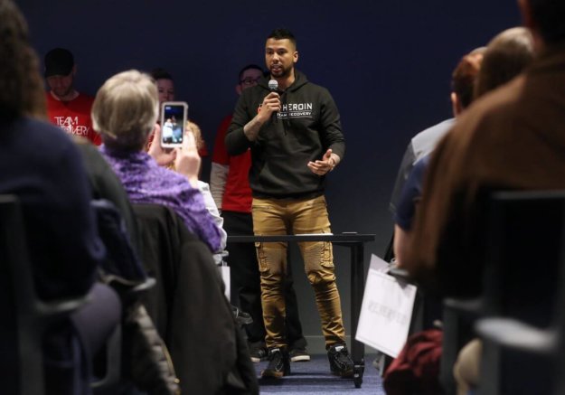 person giving a presentation