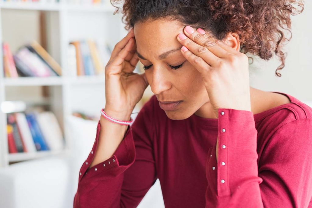 a woman deals with alcohol dependence