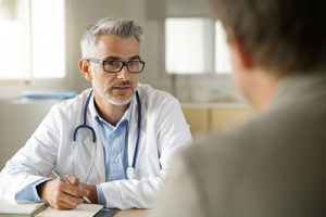 doctor talking to man at the Medical Detox Center in ohio