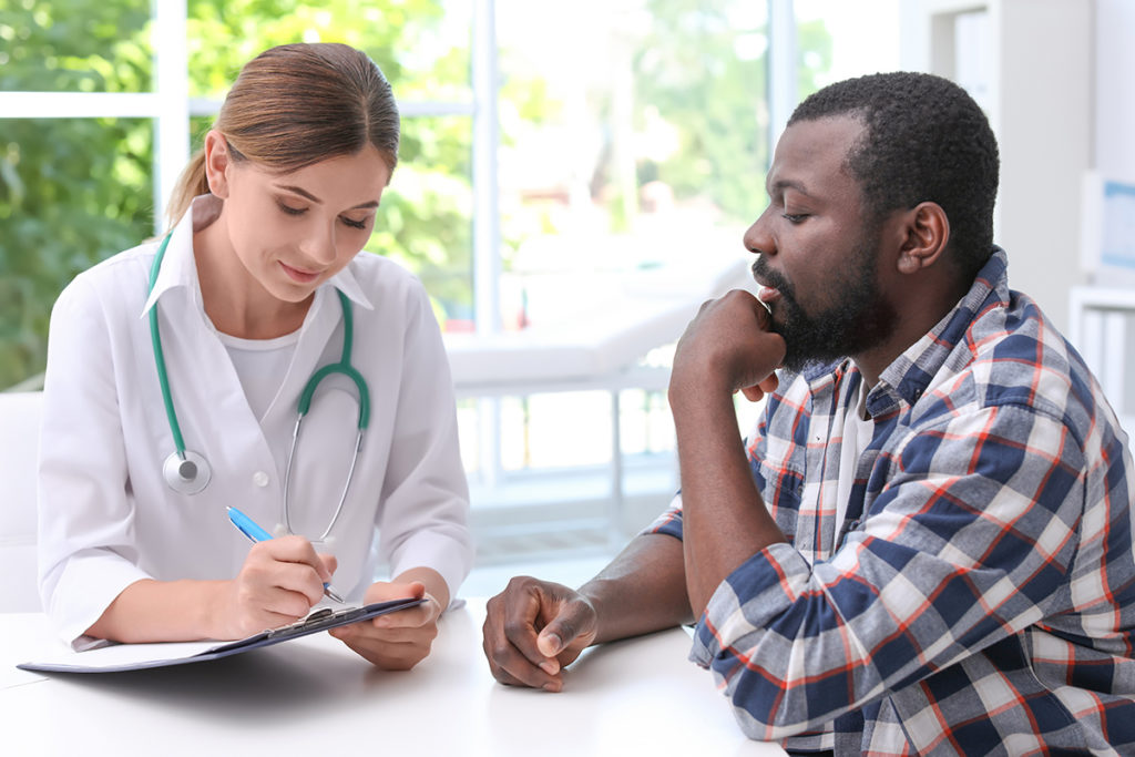 man learns about how he can finance his drug rehab