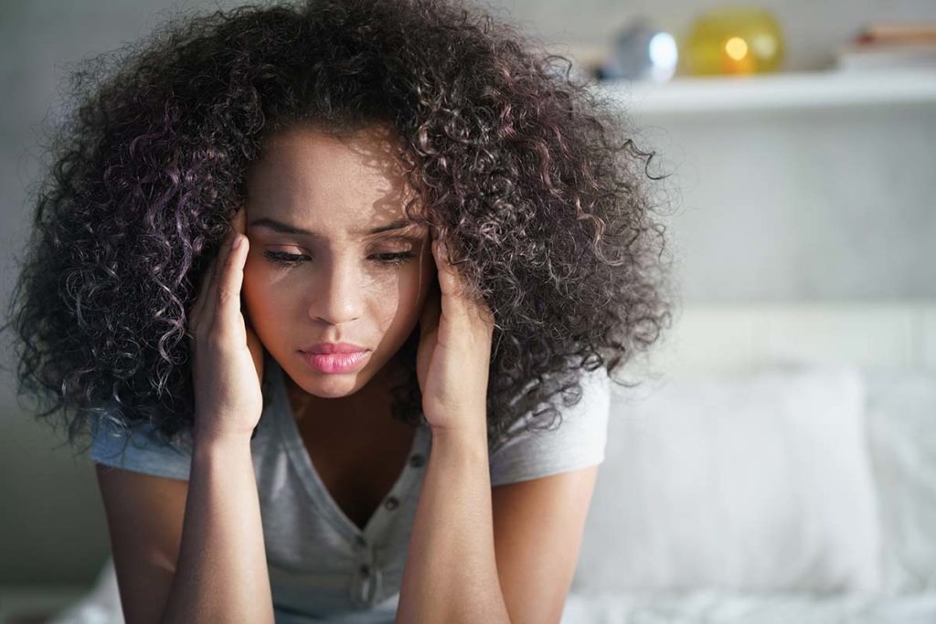 woman struggles with social anxiety