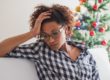 person dealing with holiday stress tips