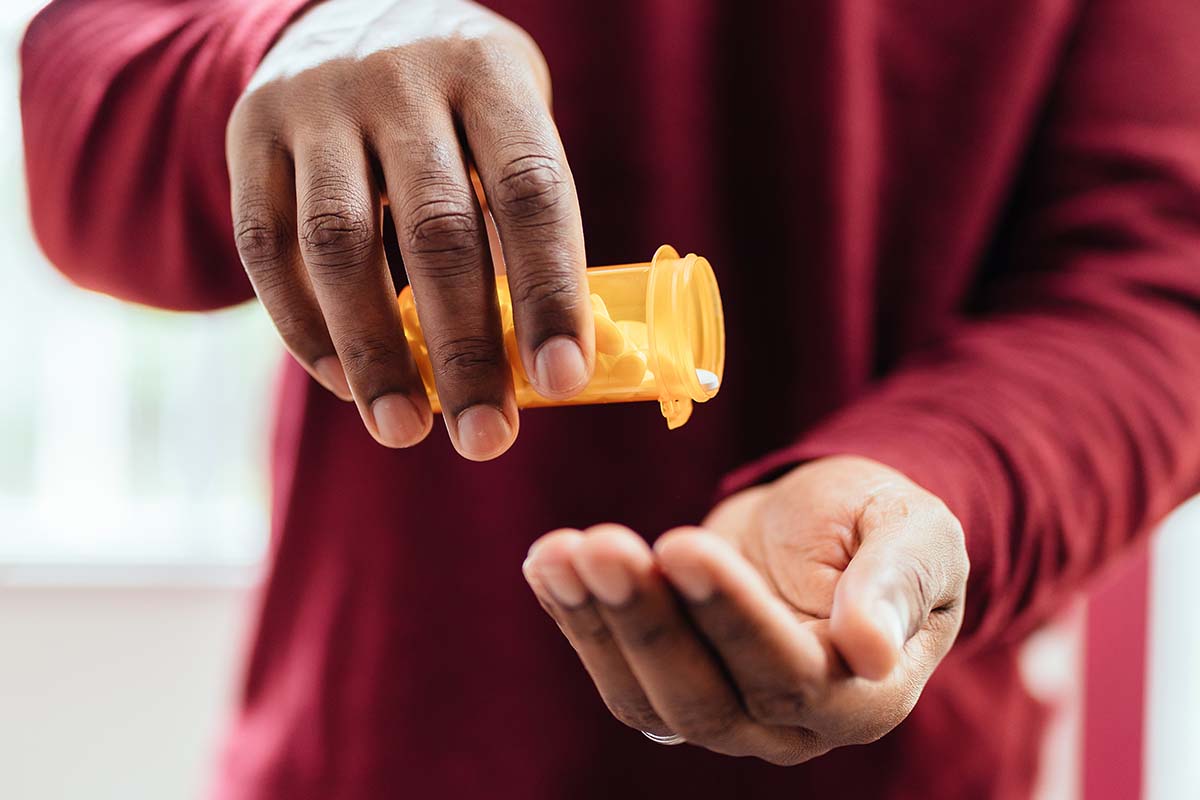 man abuses a prescription drug