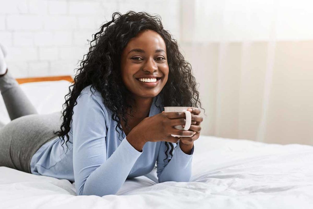 woman forgives herself during addiction recovery
