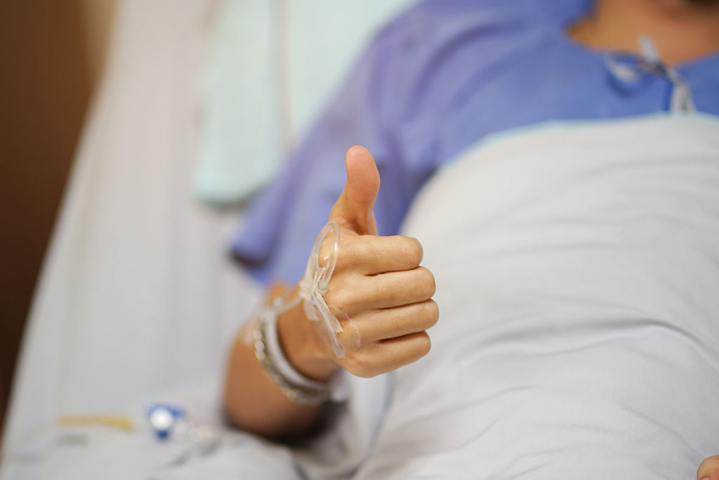 man begins treatment after recovery from overdose