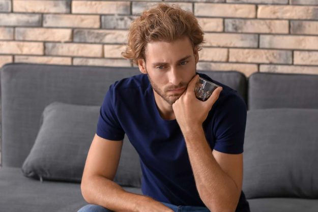 Self Diagnosing Alcoholism man struggles with diagnosing alcoholism in himself