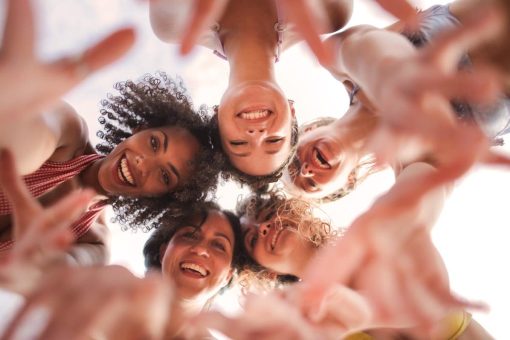 group of women seeing the benefits of a womens detox center